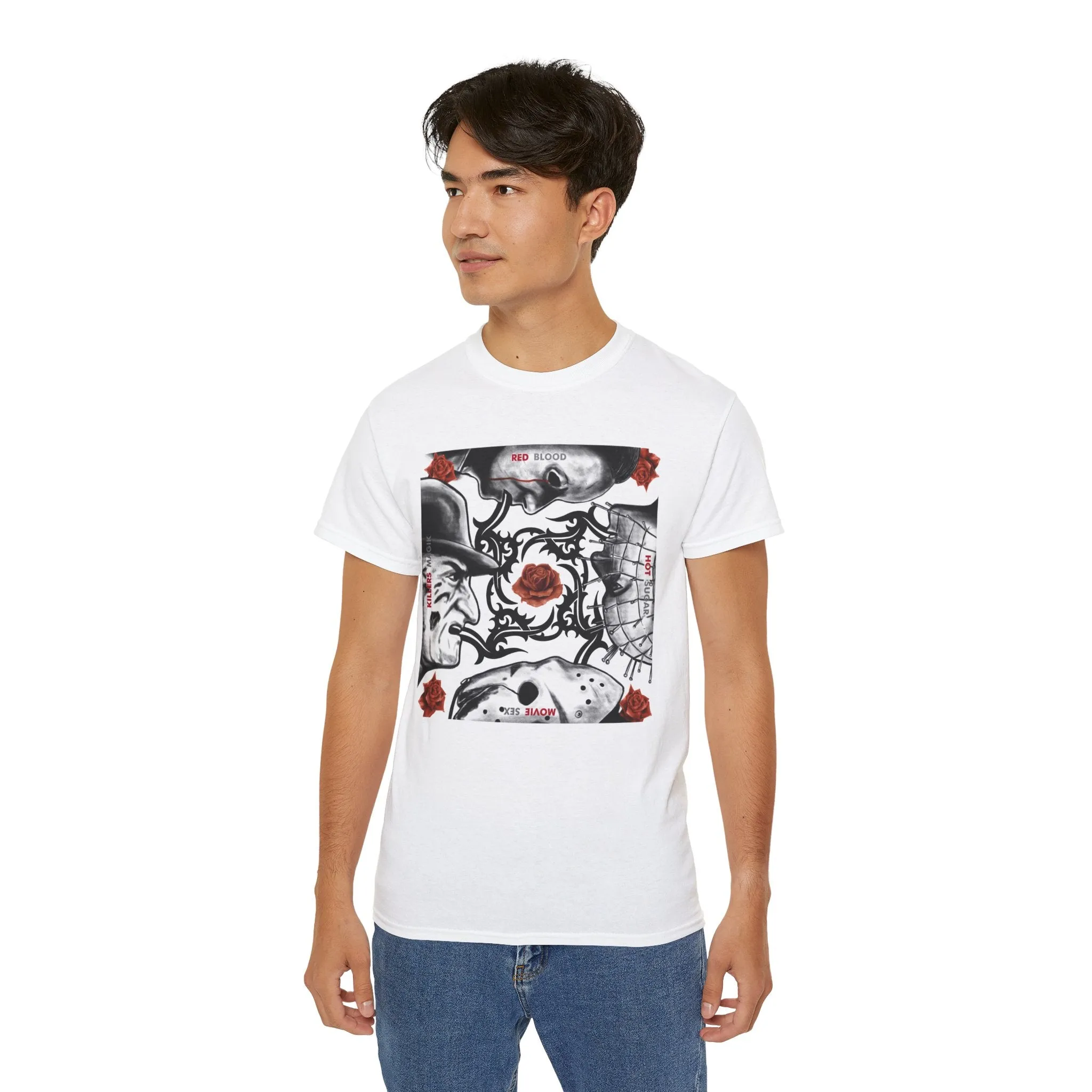 Red Hot Movie Killers T-Shirt On Gildan Ultracotton