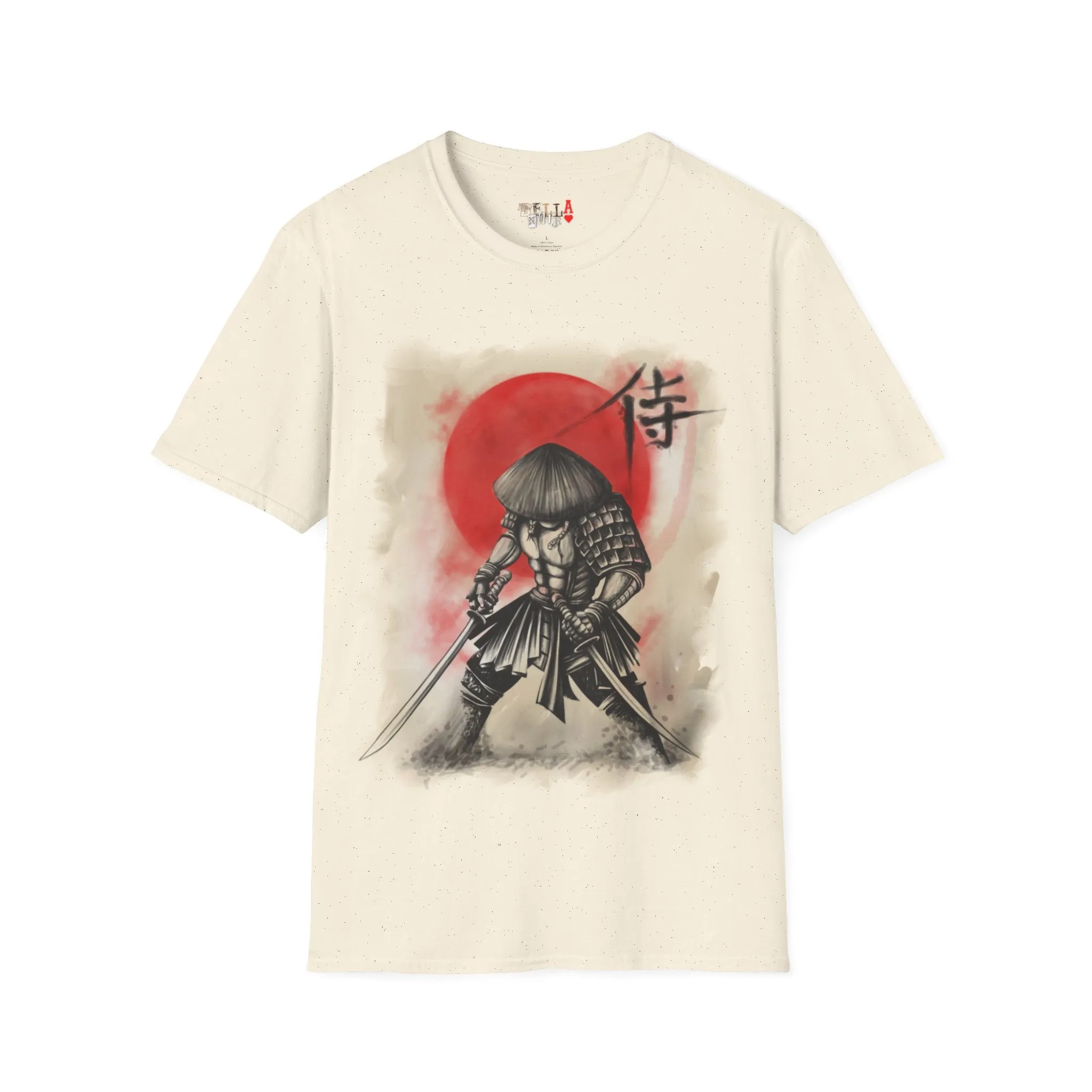 Red Moon Samurai Unisex Softstyle T-Shirt