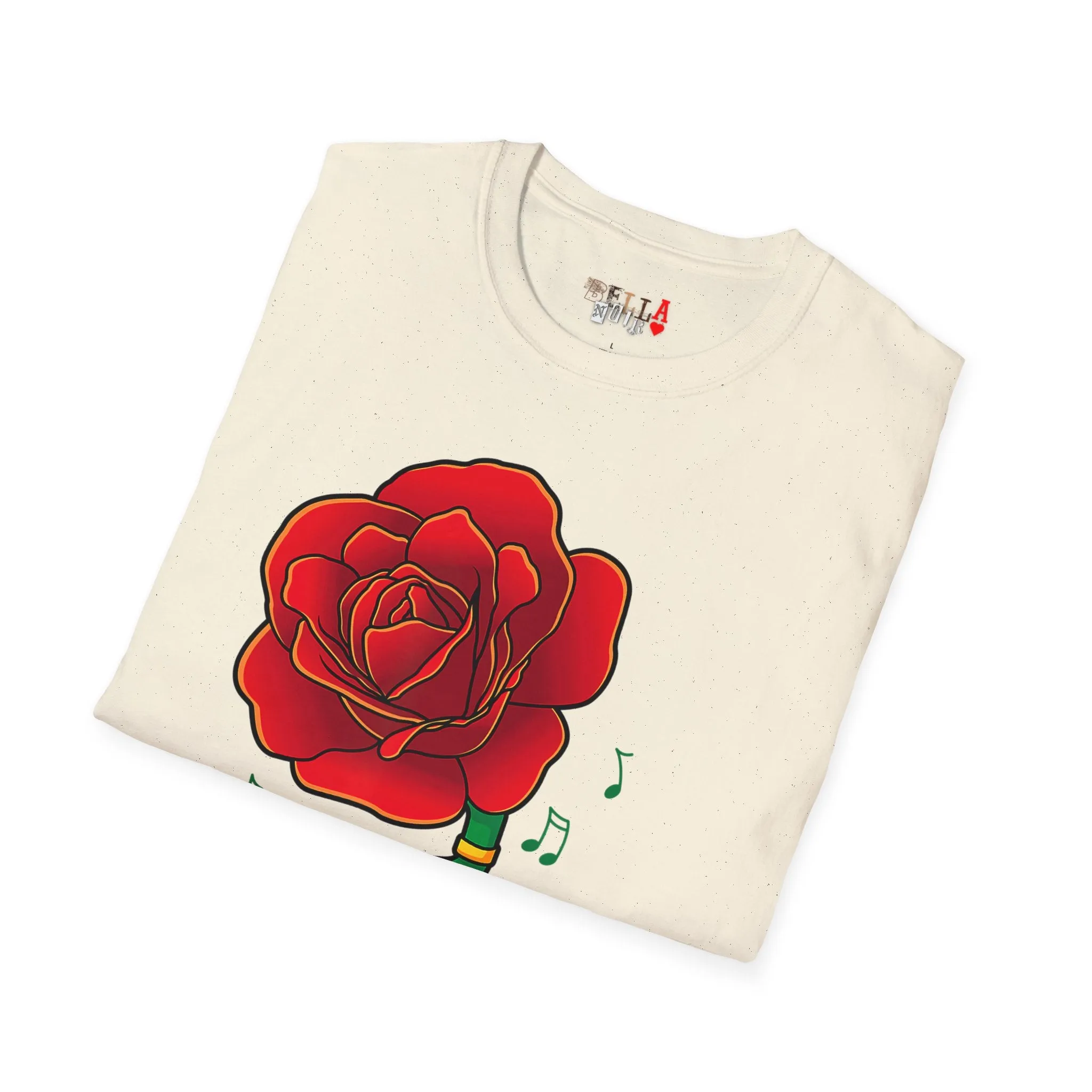 Rose Gramaphone Unisex Softstyle T-Shirt