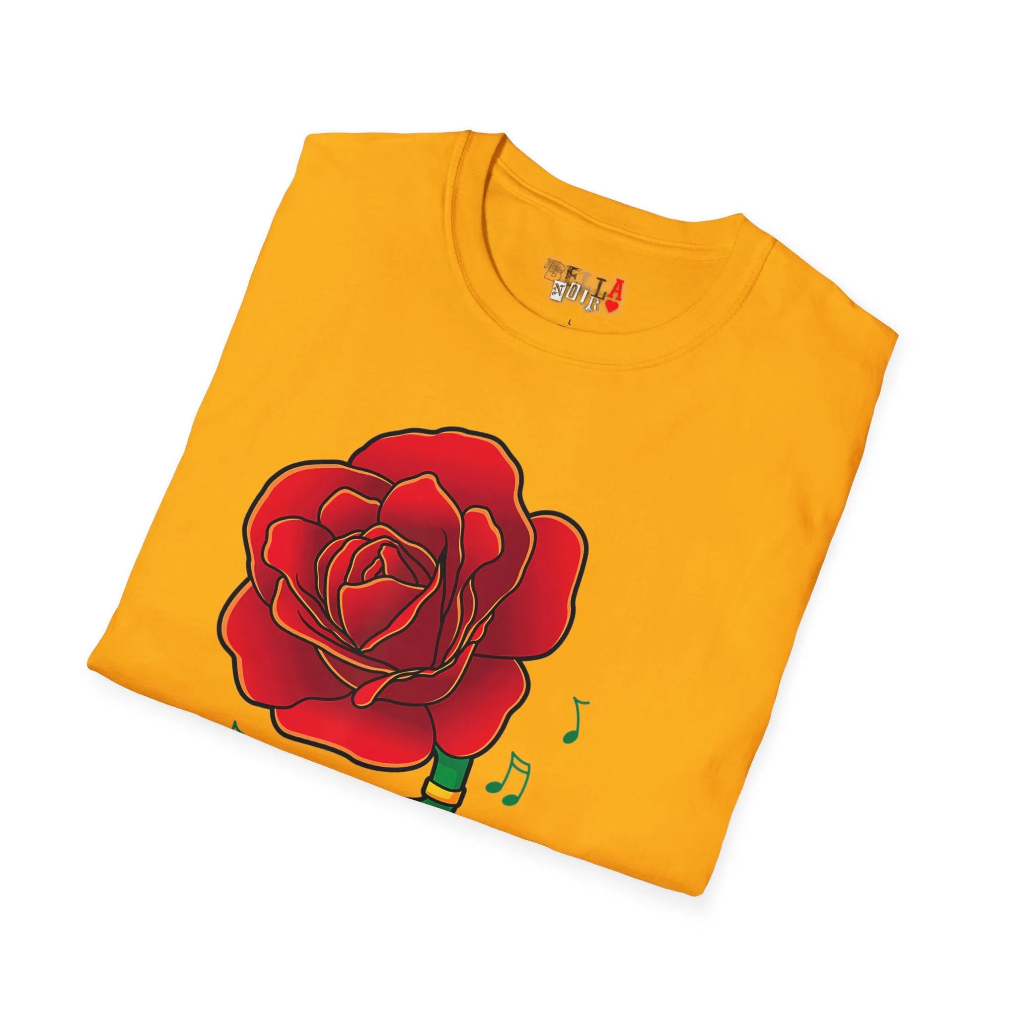 Rose Gramaphone Unisex Softstyle T-Shirt