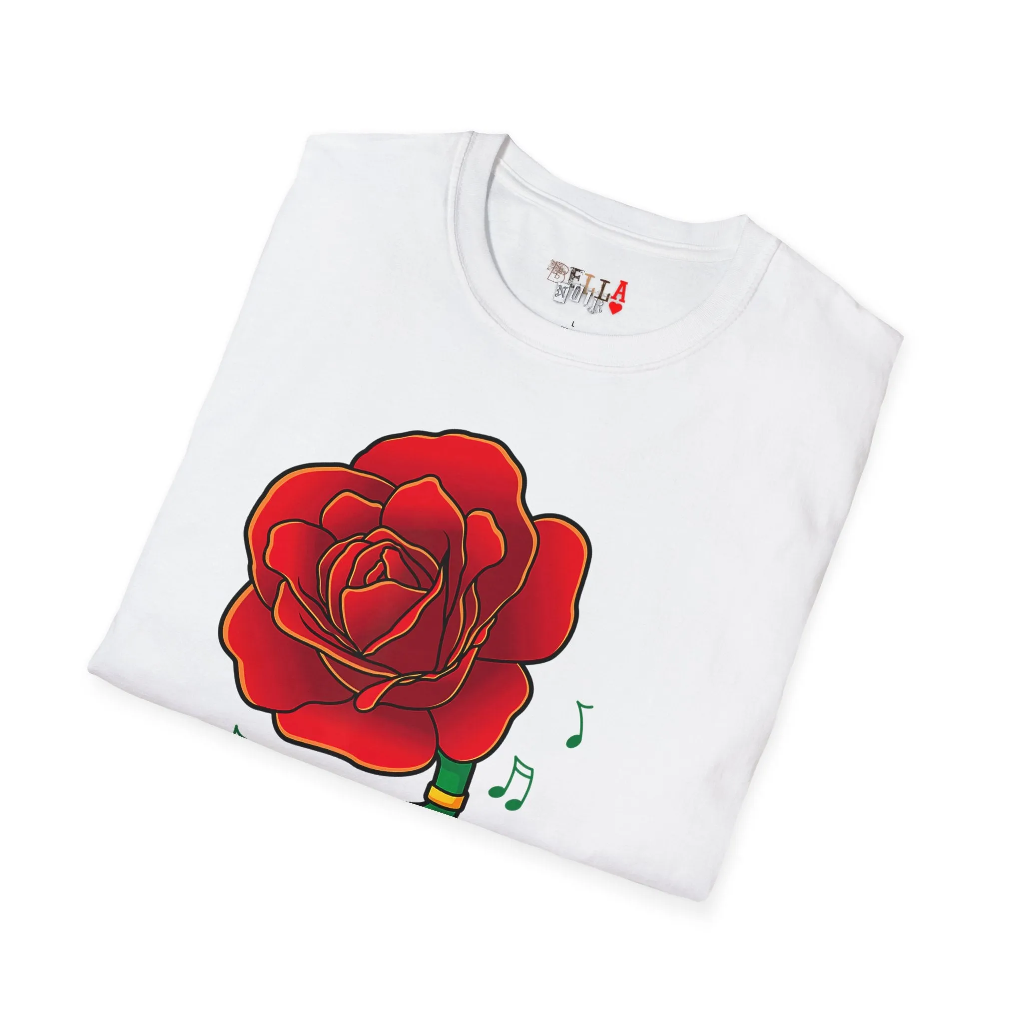 Rose Gramaphone Unisex Softstyle T-Shirt