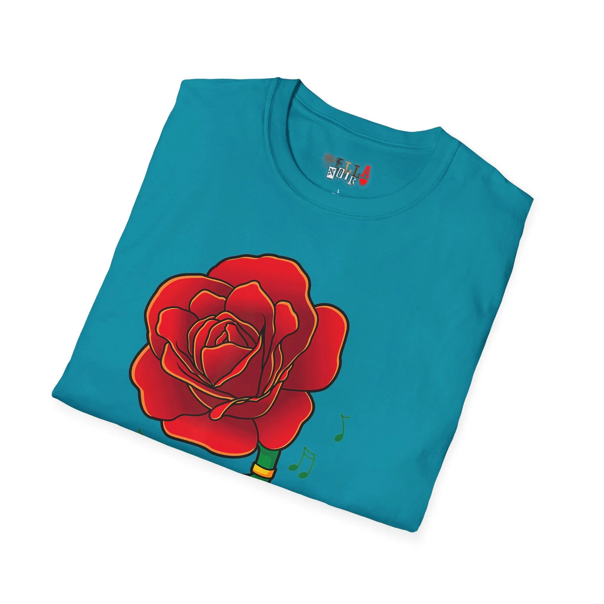 Rose Gramaphone Unisex Softstyle T-Shirt