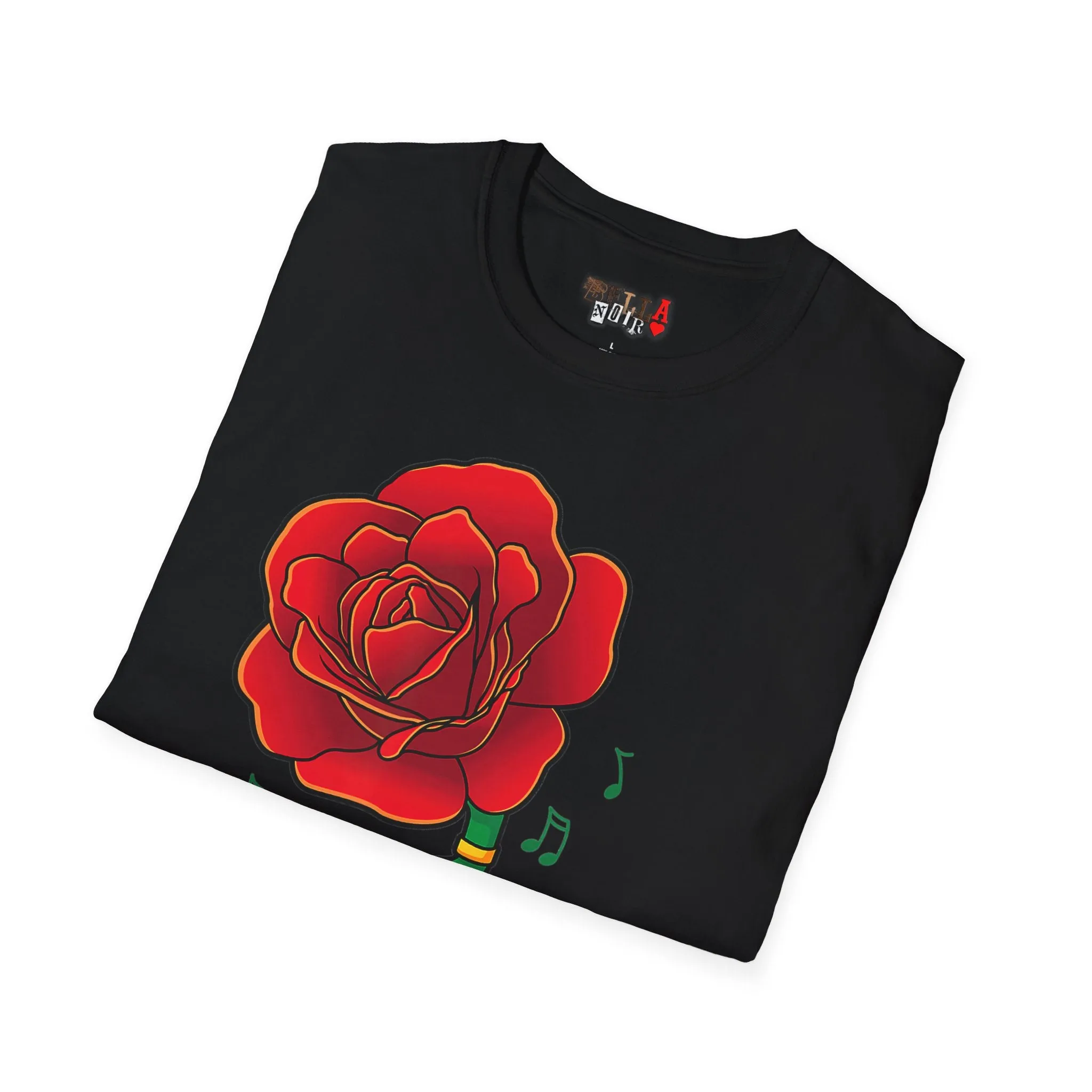 Rose Gramaphone Unisex Softstyle T-Shirt