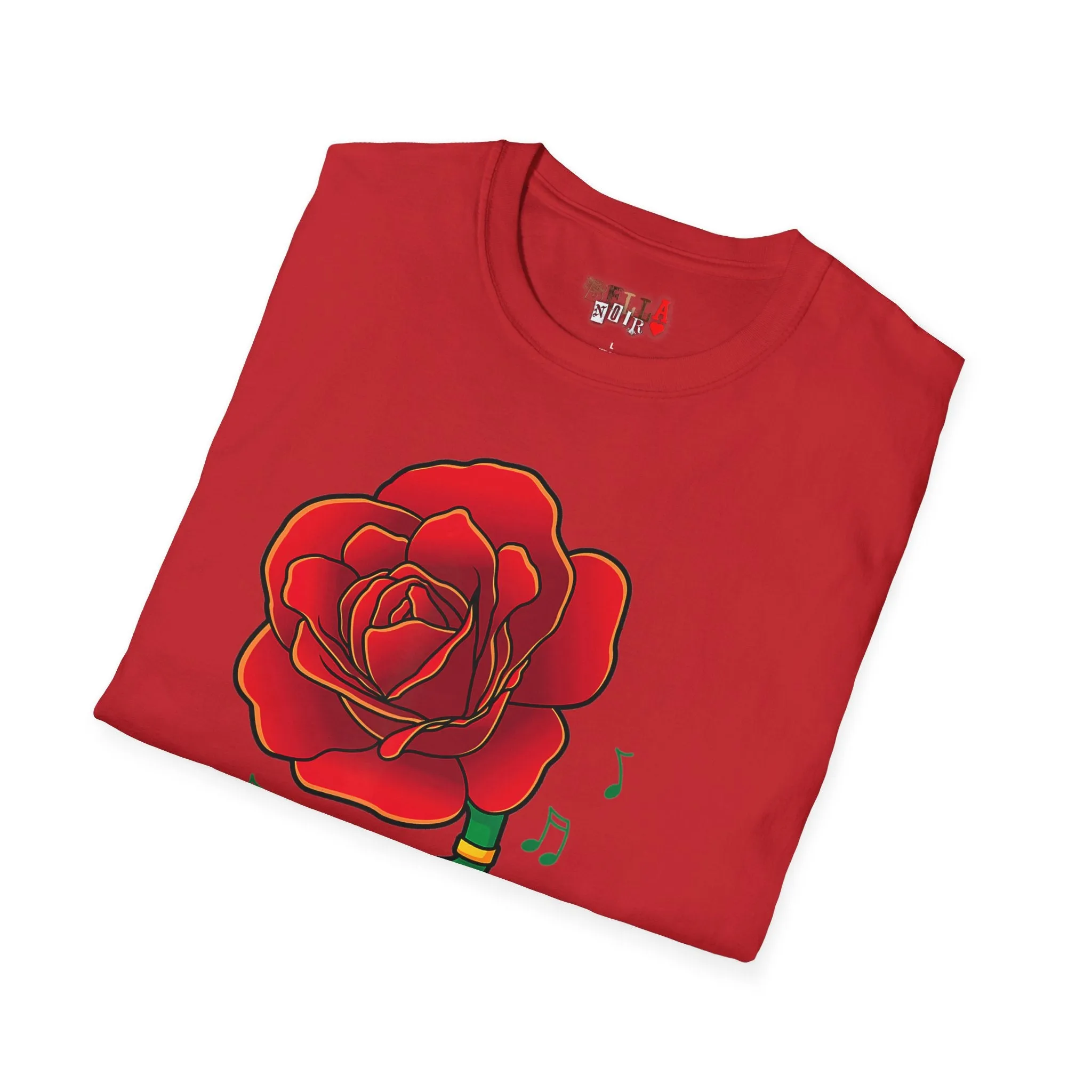 Rose Gramaphone Unisex Softstyle T-Shirt