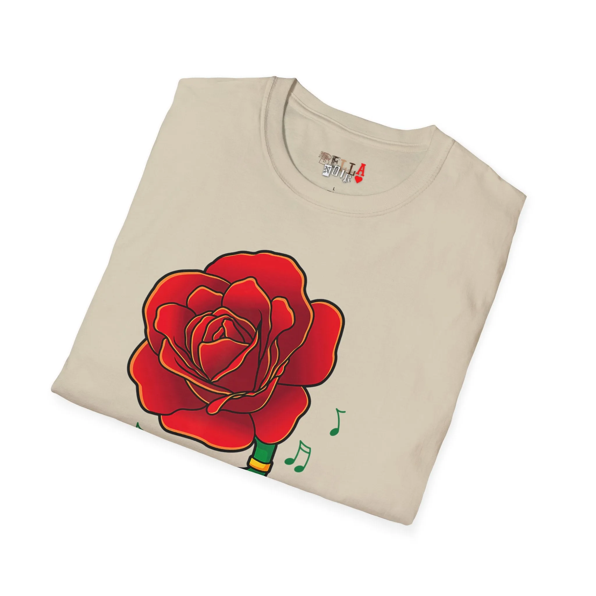 Rose Gramaphone Unisex Softstyle T-Shirt