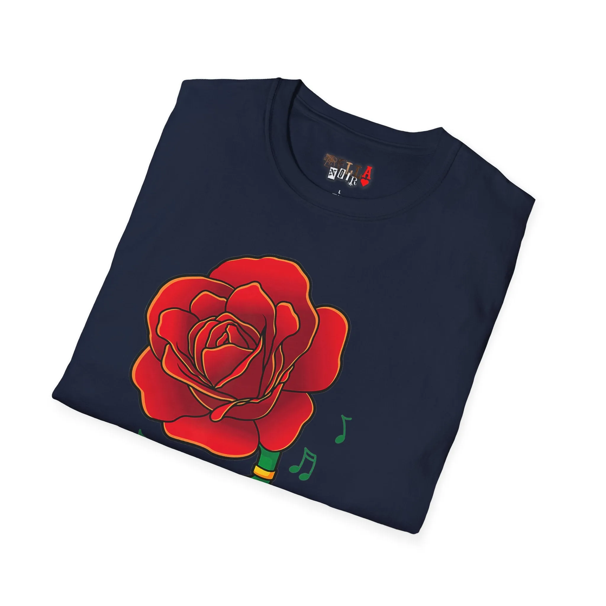 Rose Gramaphone Unisex Softstyle T-Shirt