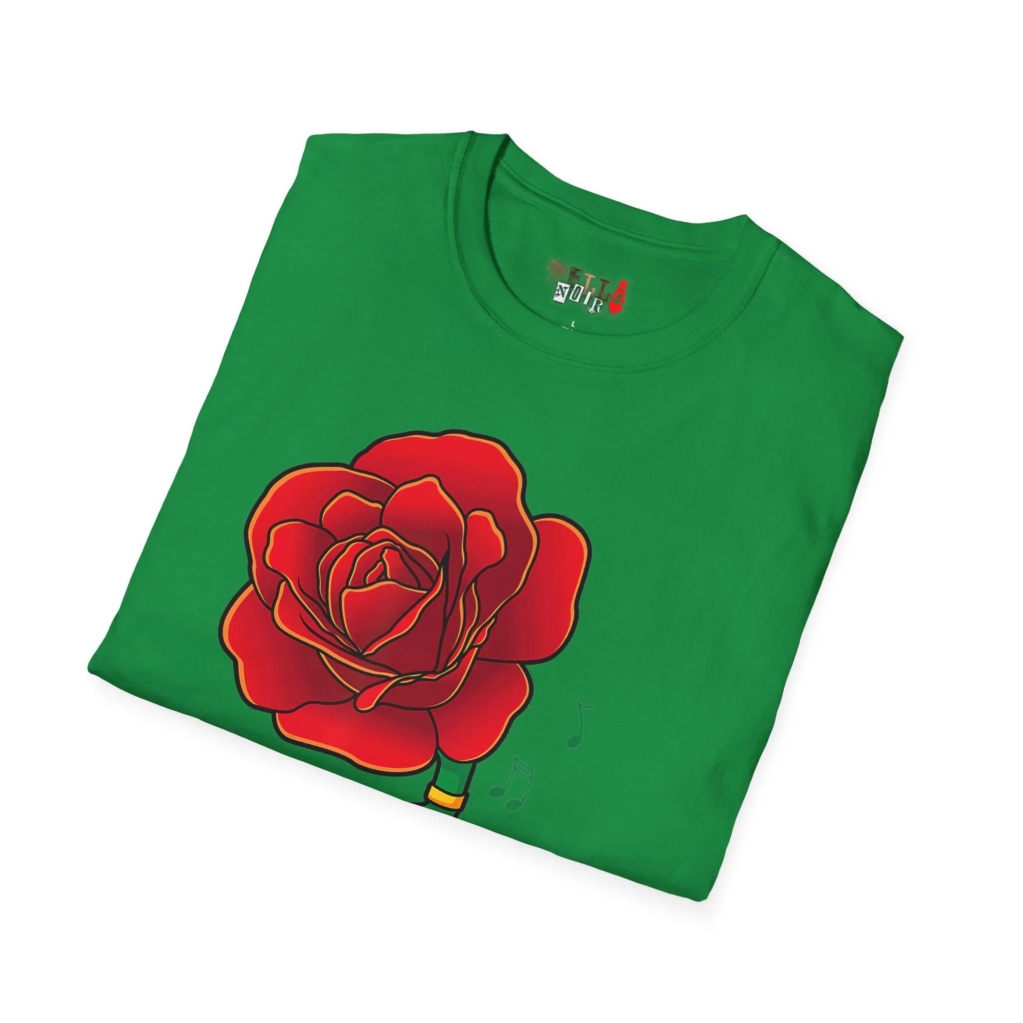 Rose Gramaphone Unisex Softstyle T-Shirt