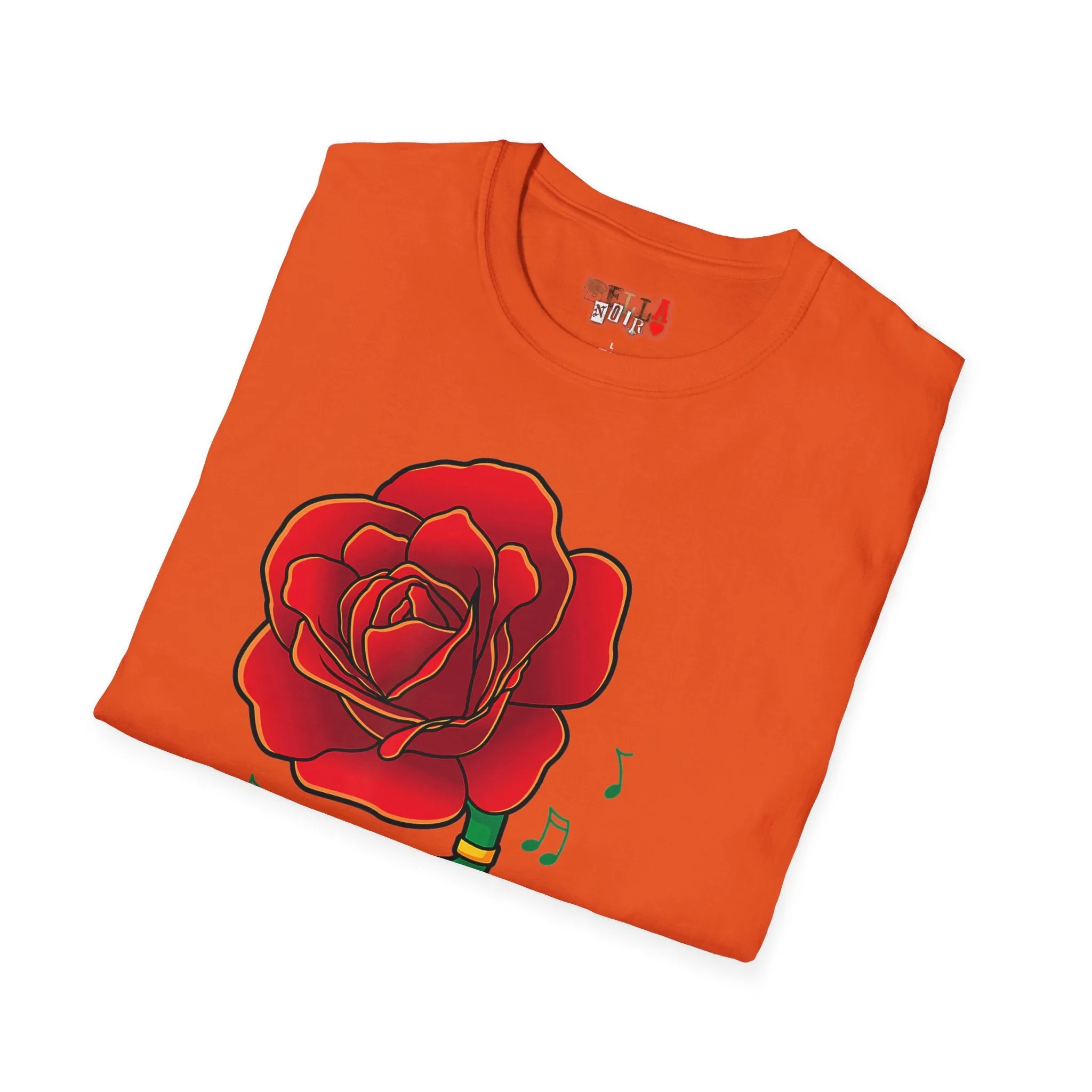 Rose Gramaphone Unisex Softstyle T-Shirt