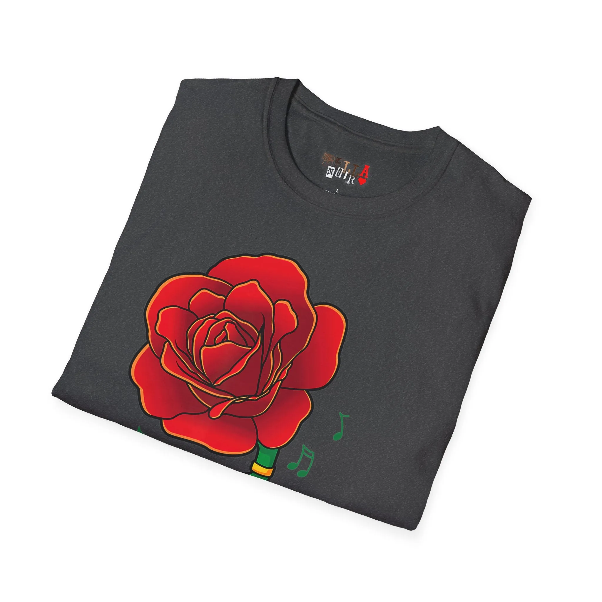 Rose Gramaphone Unisex Softstyle T-Shirt