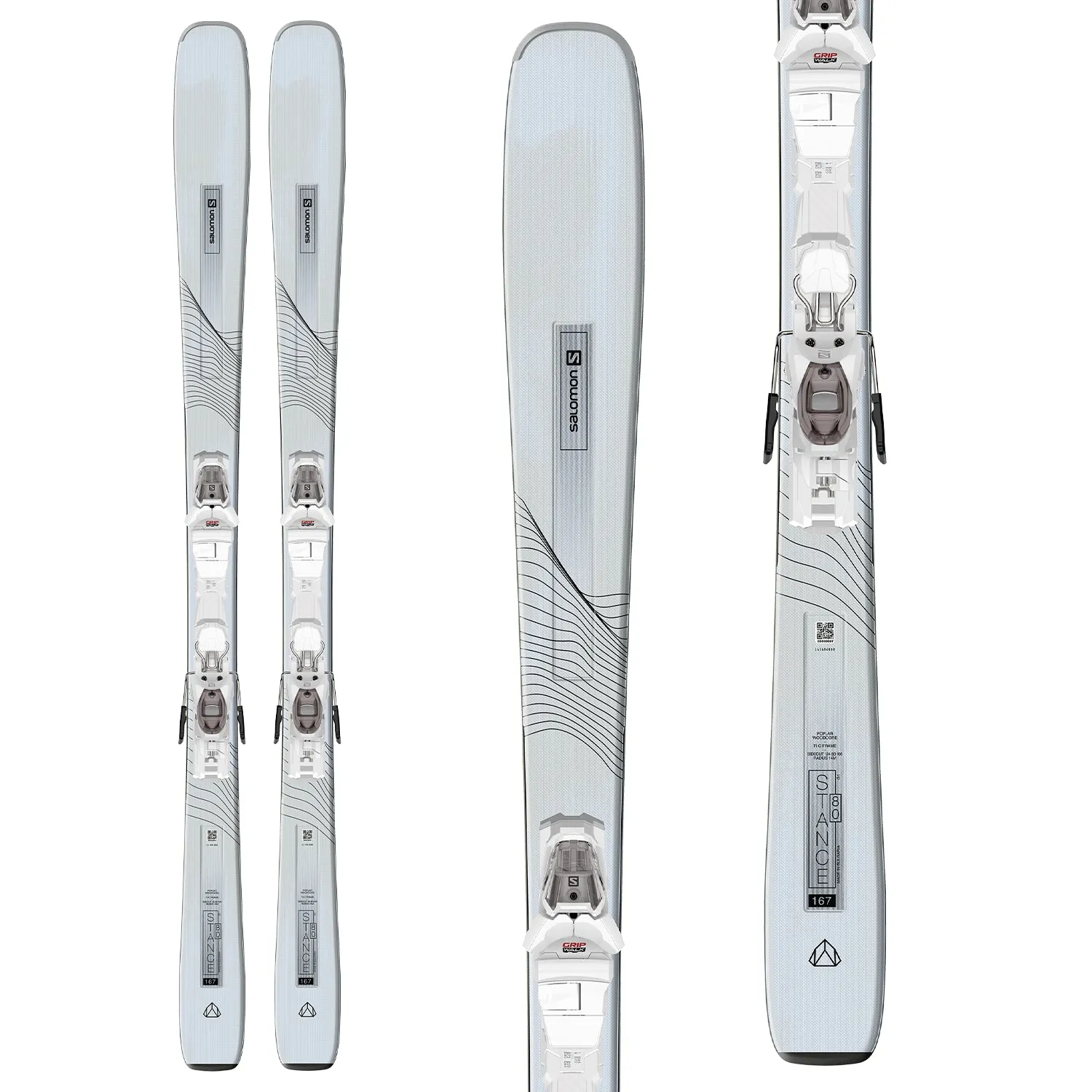Salomon Stance W 80 Skis   M 10 GW Bindings - Women's 2023