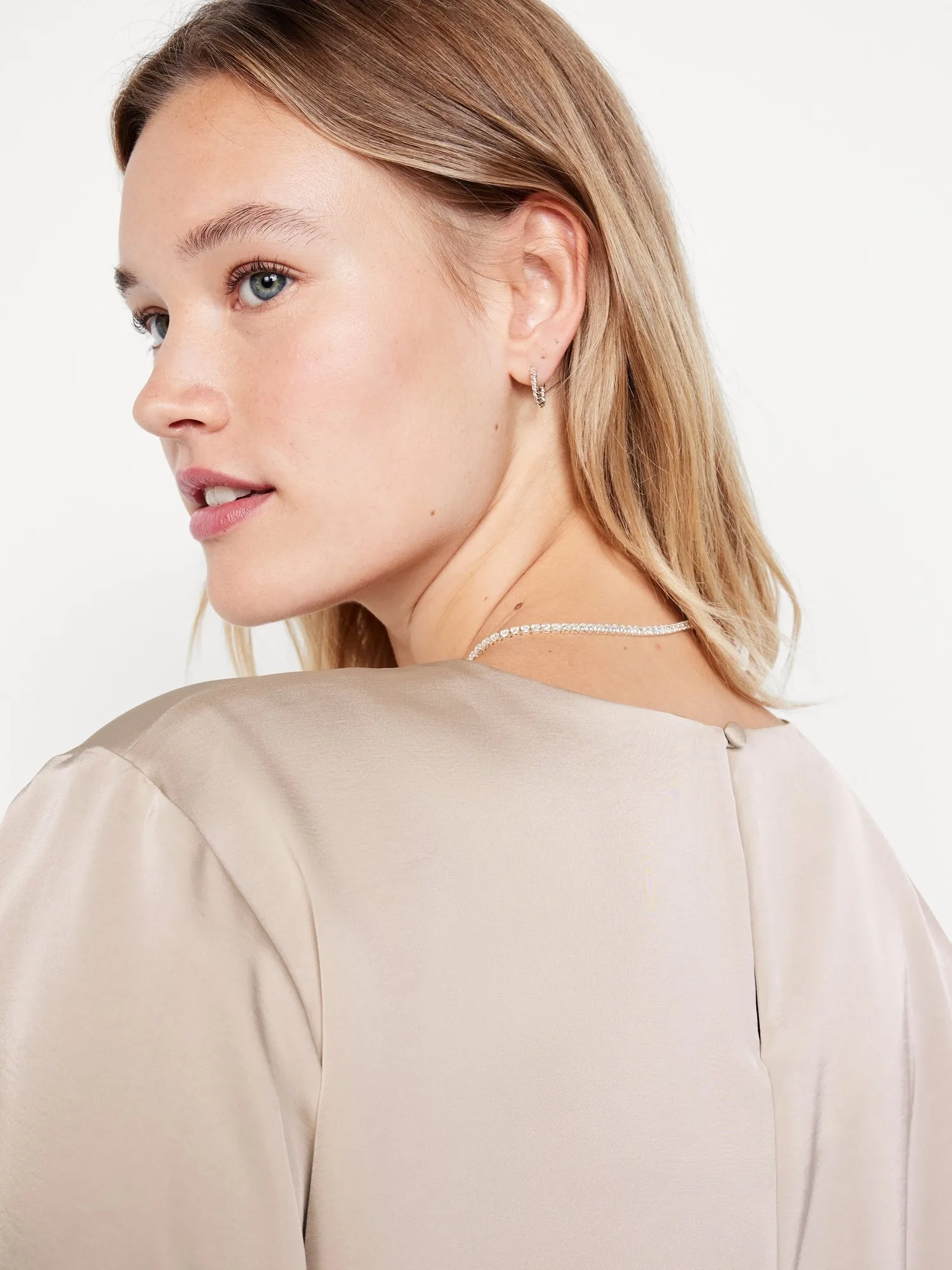 Satin Shell Top