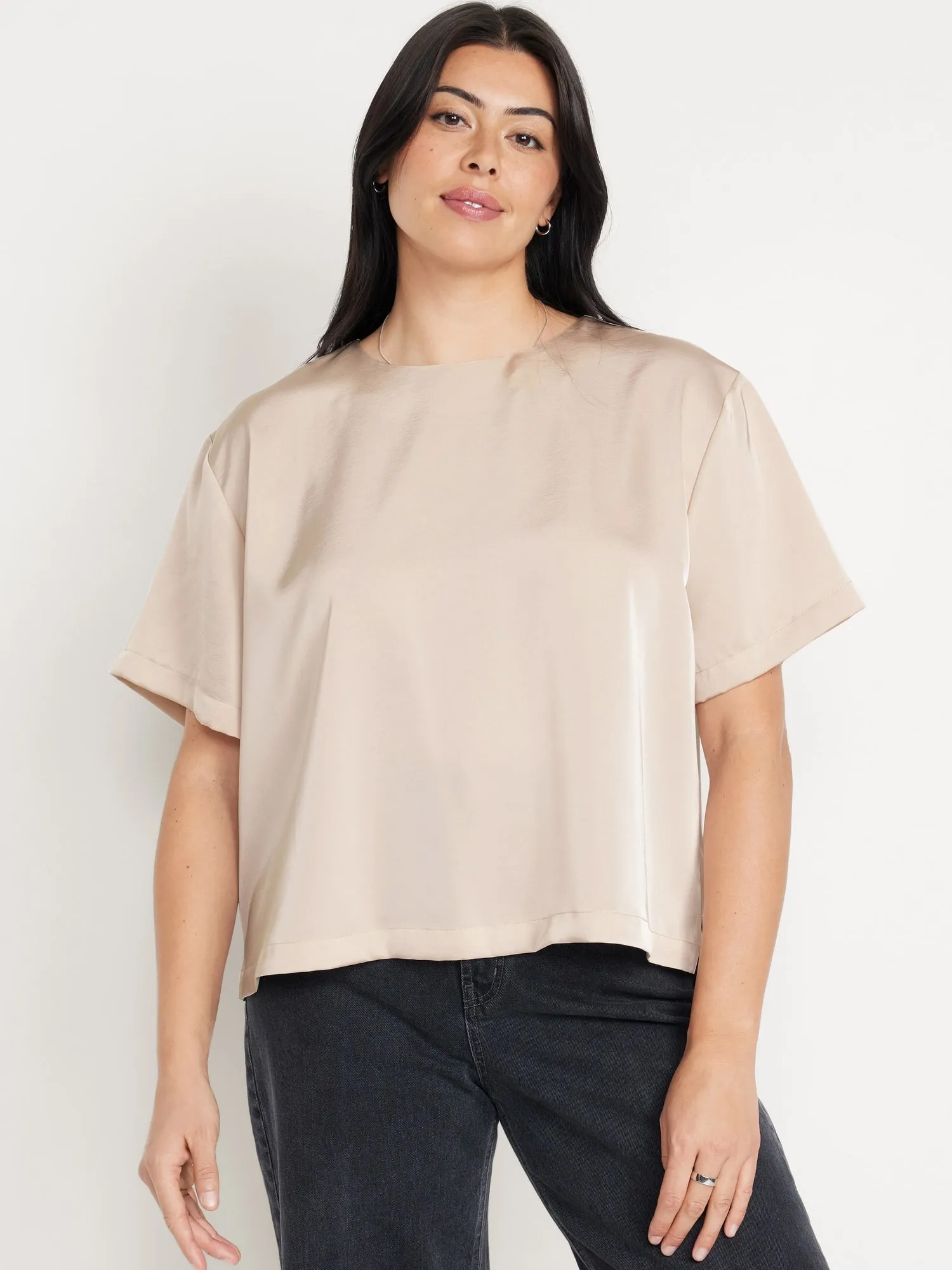 Satin Shell Top