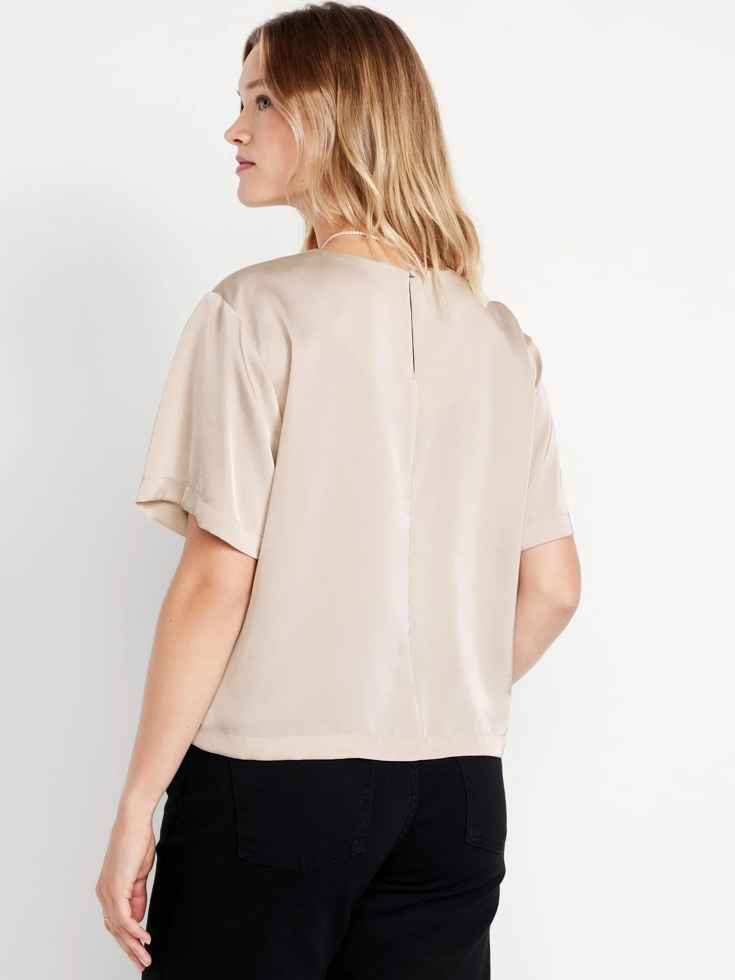 Satin Shell Top