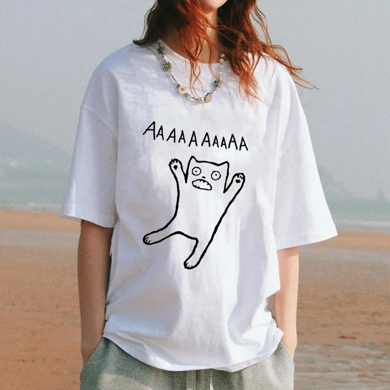 Shocking Cat Cotton Tee