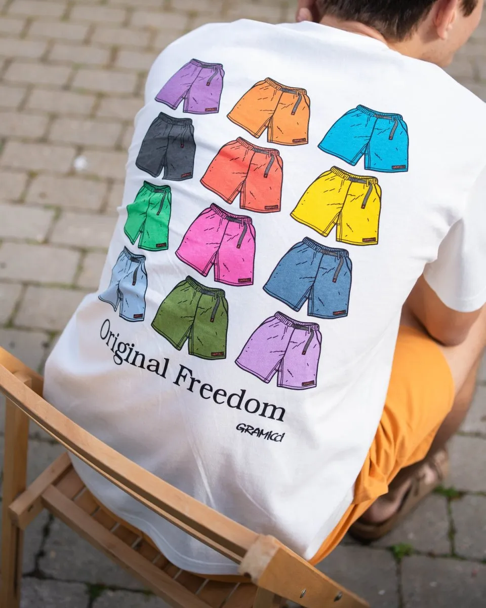 Shorts Tee - White
