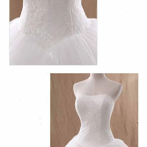 Simple Style Off The Shoulder Wedding Dresses Lace Plus Size Bridal Gowns