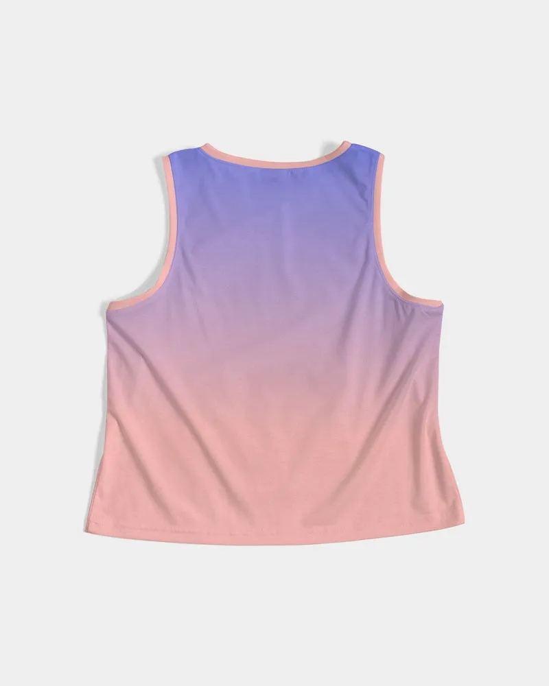 sunset cropped tank