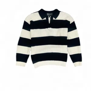 Sweater Polo Rugby - Black & White