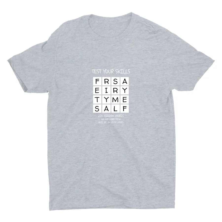 TEST YOUR SKILLS--226 HIDDEN WORDS Cotton Tee