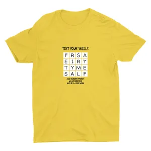 TEST YOUR SKILLS--226 HIDDEN WORDS Cotton Tee