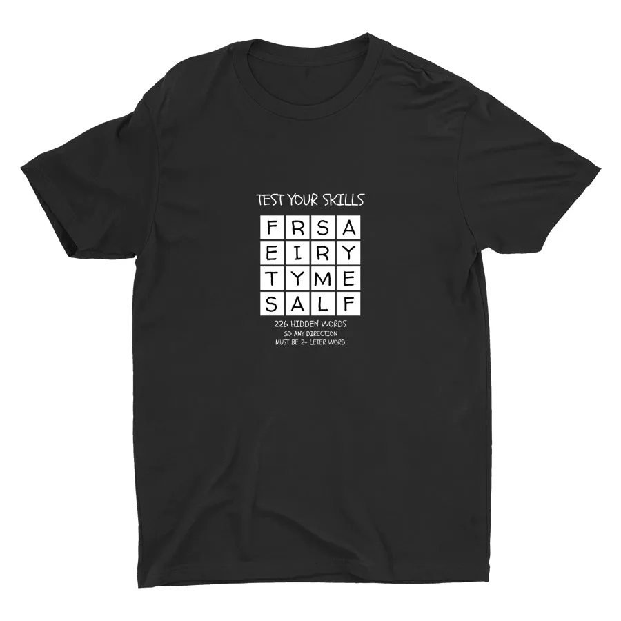 TEST YOUR SKILLS--226 HIDDEN WORDS Cotton Tee