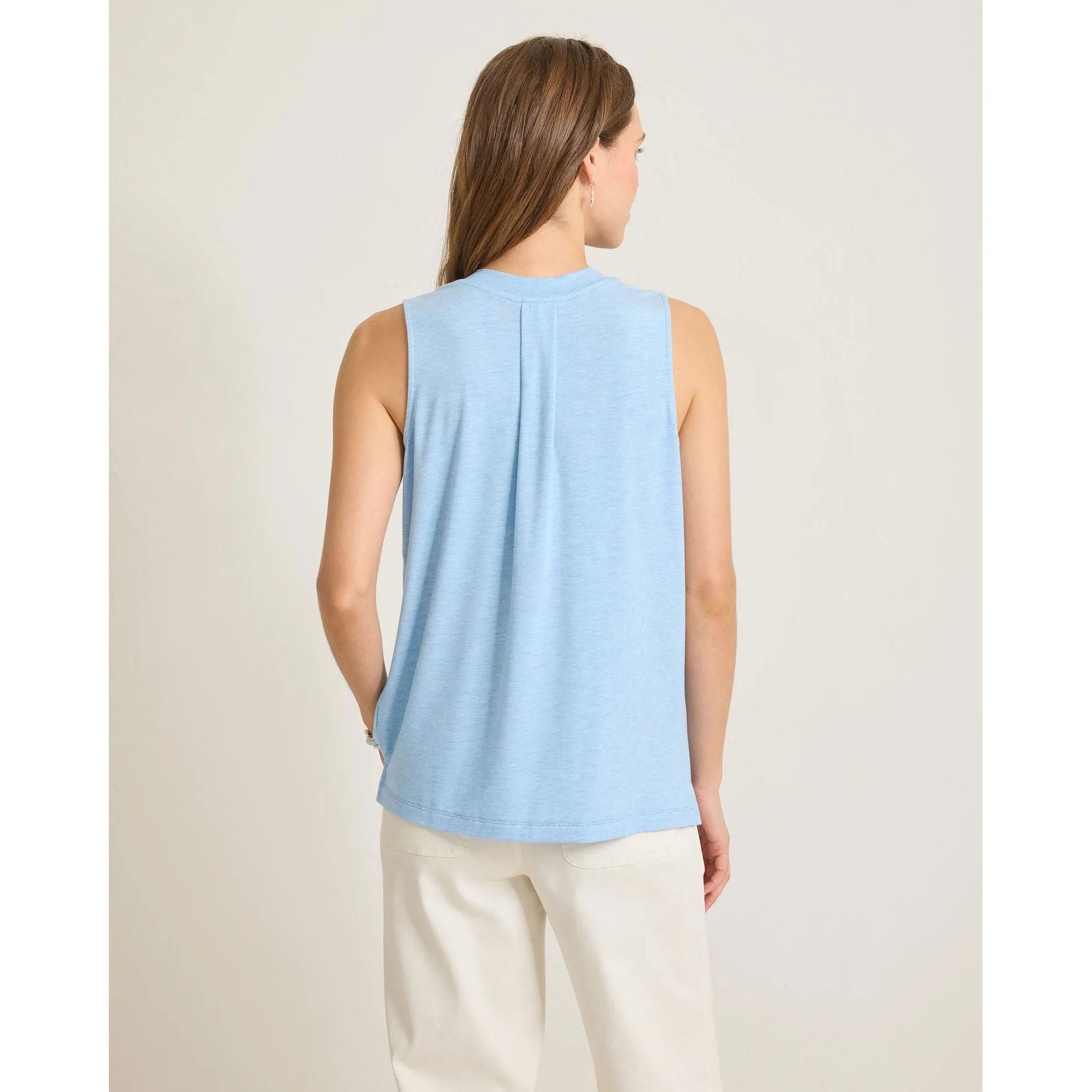 Tommy Bahama Women's Kauai V-Neck Tank Top - Chambray Blue Heather
