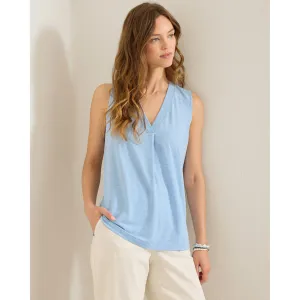 Tommy Bahama Women's Kauai V-Neck Tank Top - Chambray Blue Heather