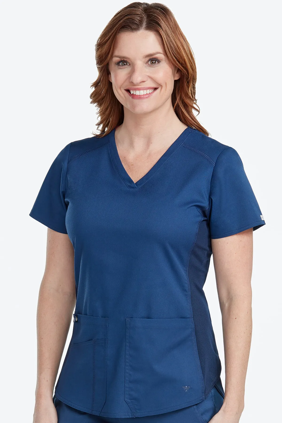 TOUCH V-NECK WOMENS SHIRTTAIL TOP