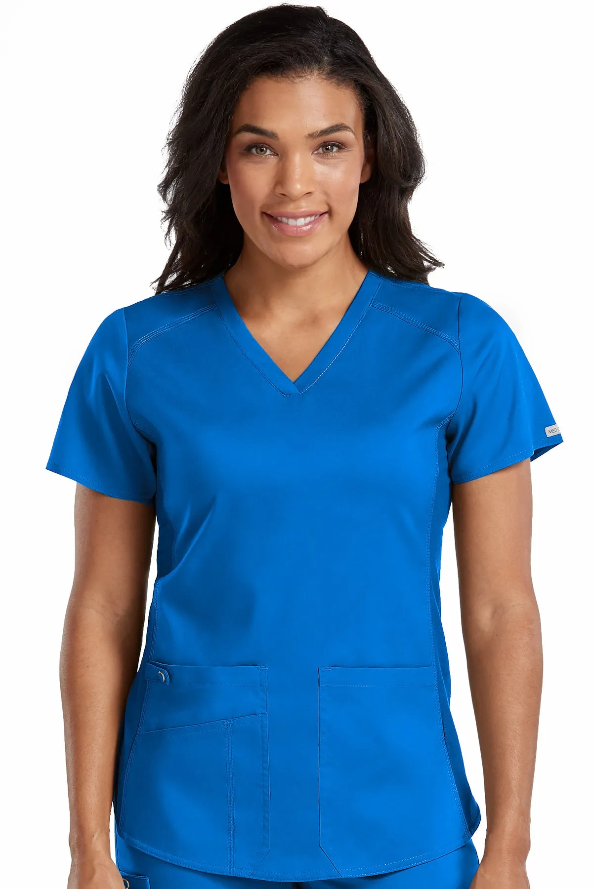 TOUCH V-NECK WOMENS SHIRTTAIL TOP