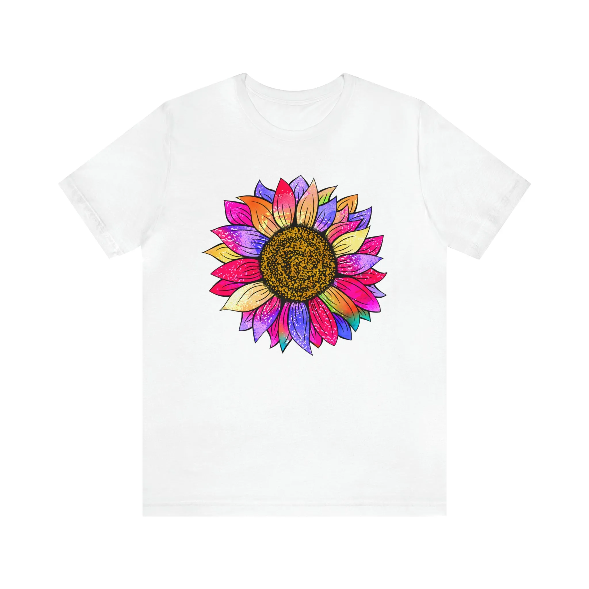 TShirt Sunflower Short Sleeve Flower T-Shirt Gift Shirt