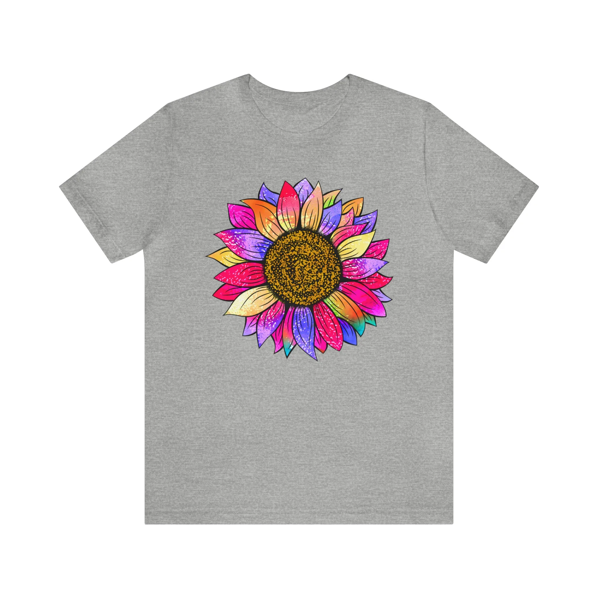 TShirt Sunflower Short Sleeve Flower T-Shirt Gift Shirt