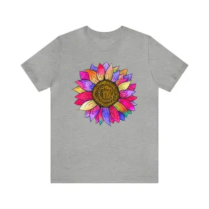 TShirt Sunflower Short Sleeve Flower T-Shirt Gift Shirt