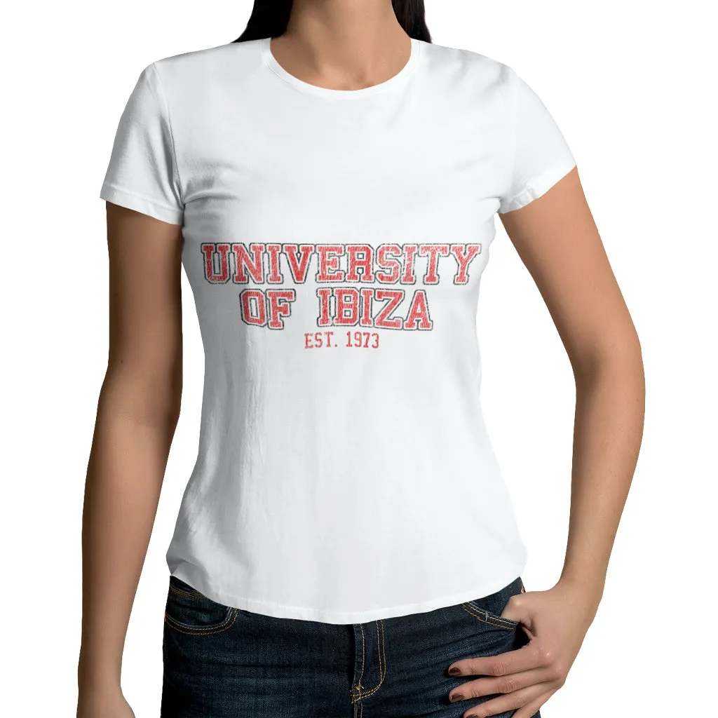University of Ibiza Women's T-shirt Vintage Logo