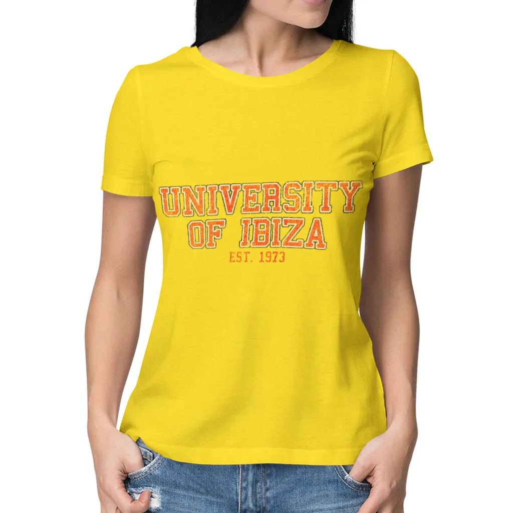 University of Ibiza Women's T-shirt Vintage Logo