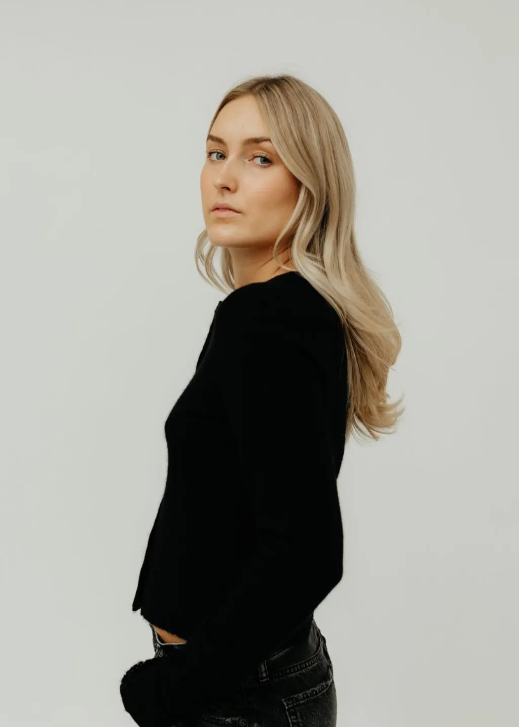 Velvet Camino Top in Black