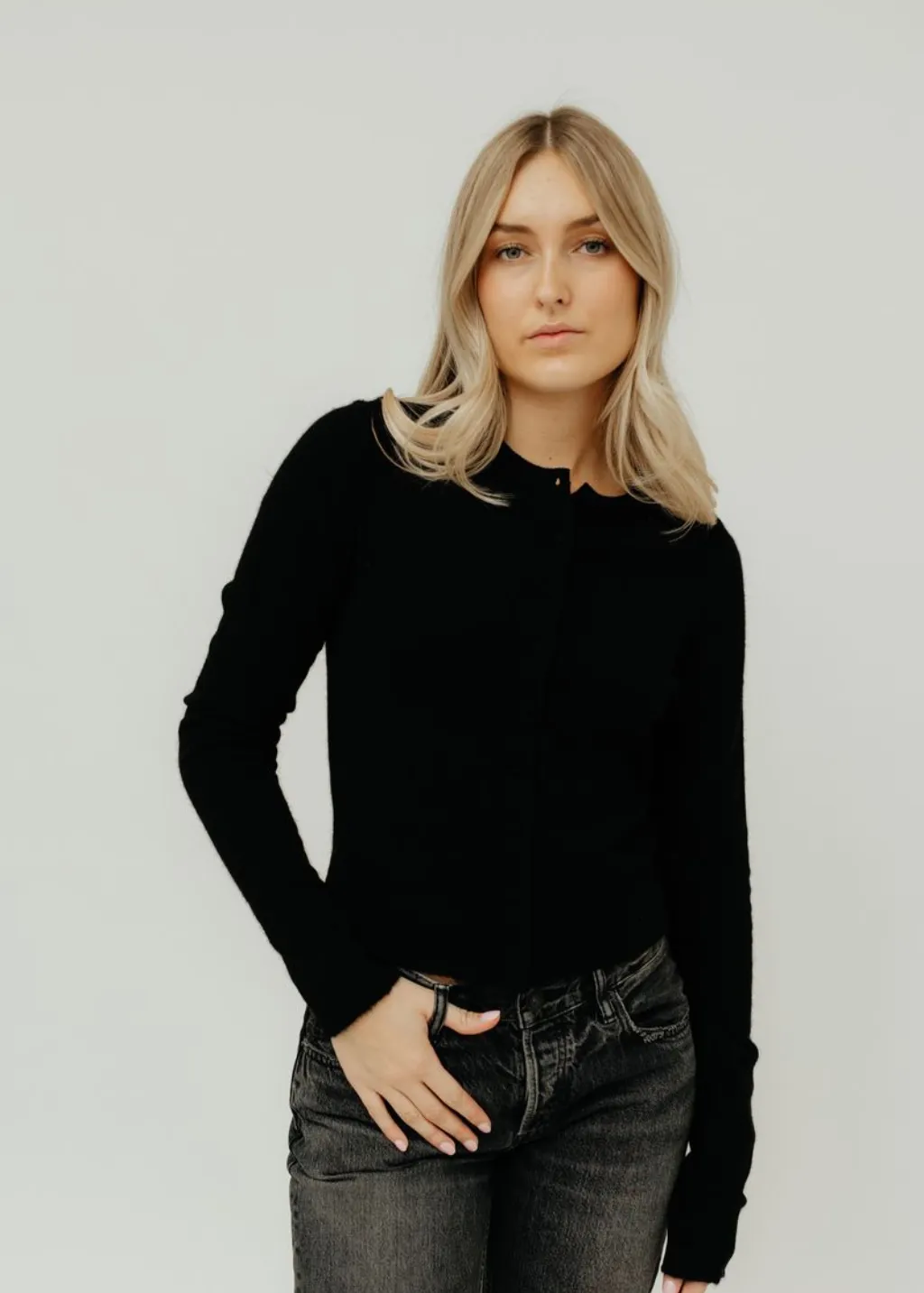 Velvet Camino Top in Black
