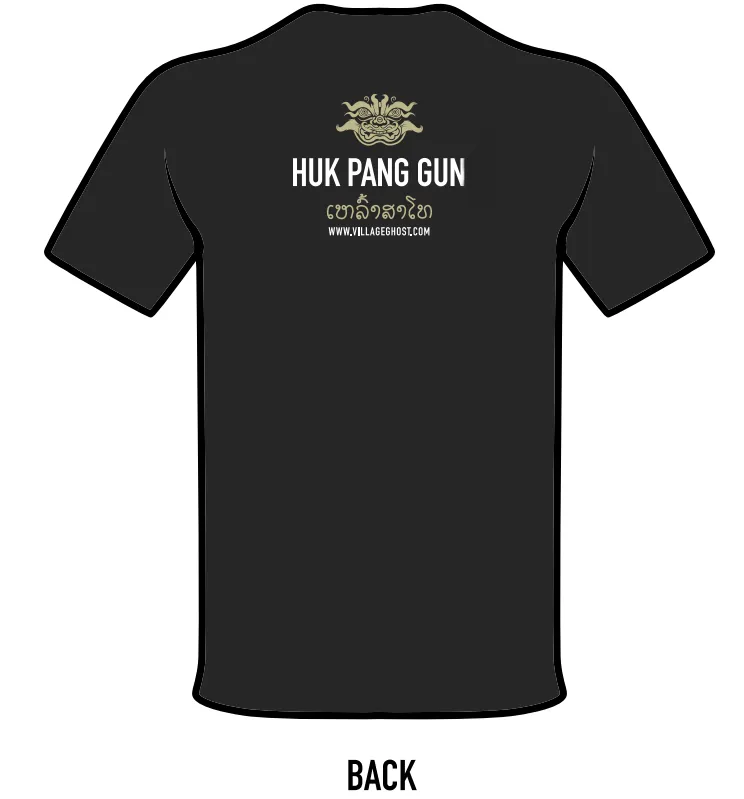 Village Ghost Logo - Huk Pang Gun T-Shirts