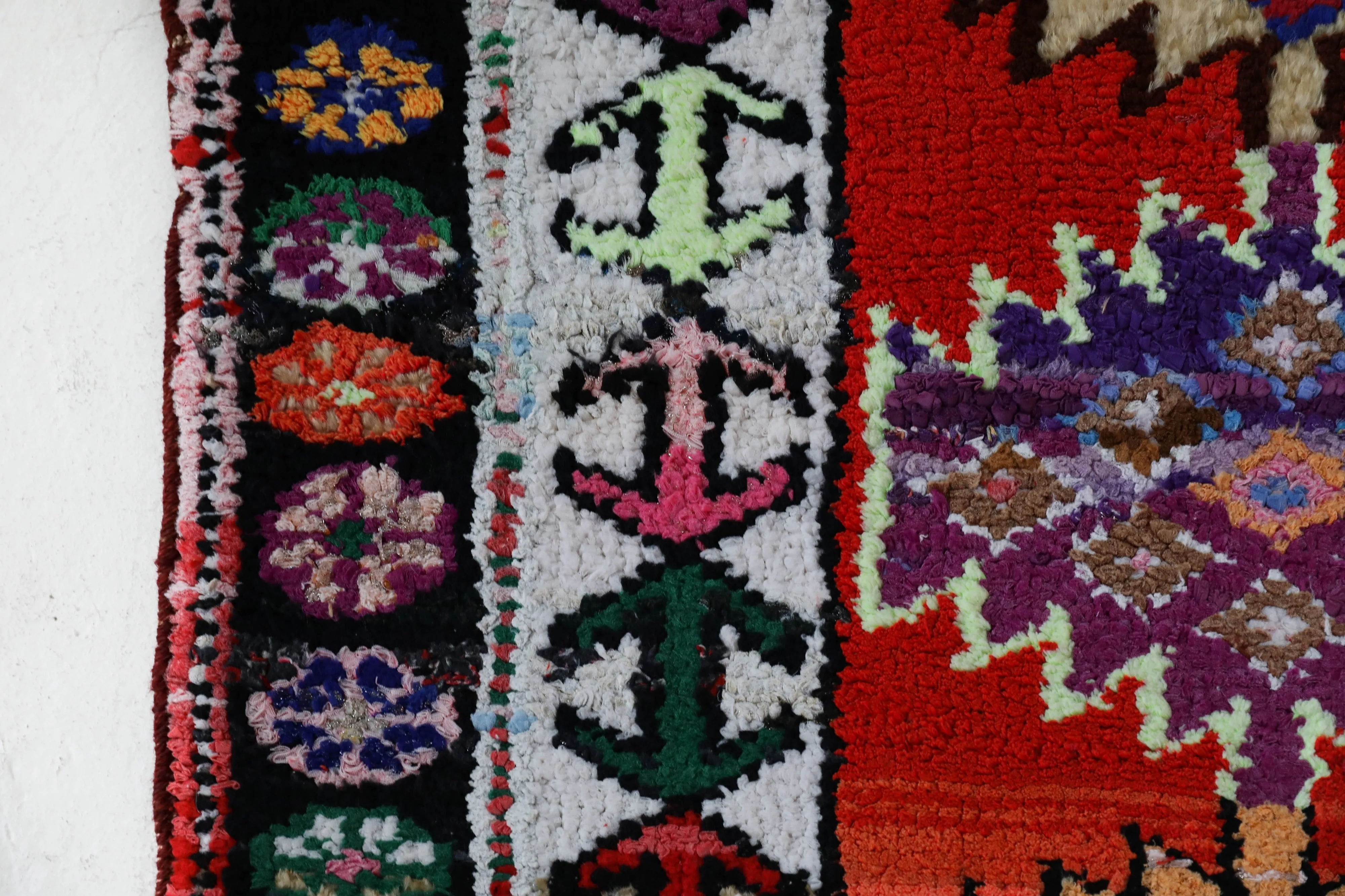 Vintage Kurdish Herki Runner Rug 2'10"x13'3"