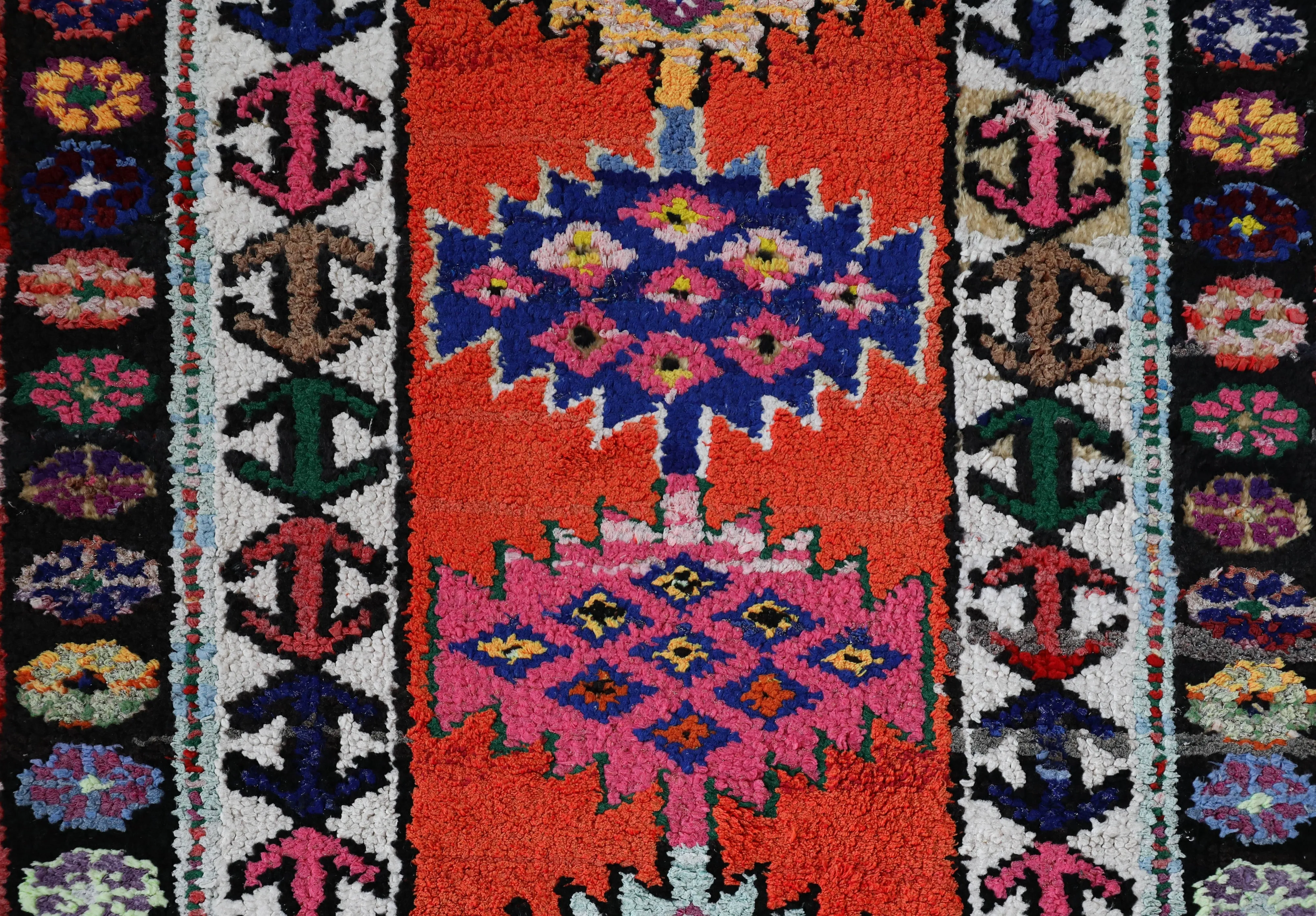 Vintage Kurdish Herki Runner Rug 2'10"x13'3"