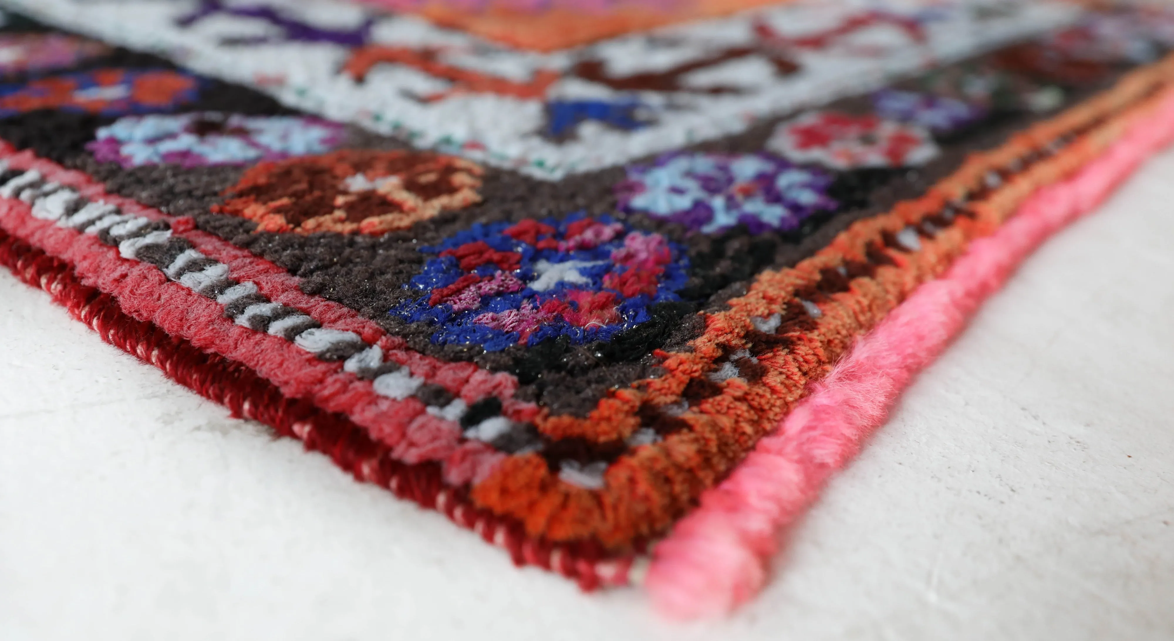 Vintage Kurdish Herki Runner Rug 2'10"x13'3"
