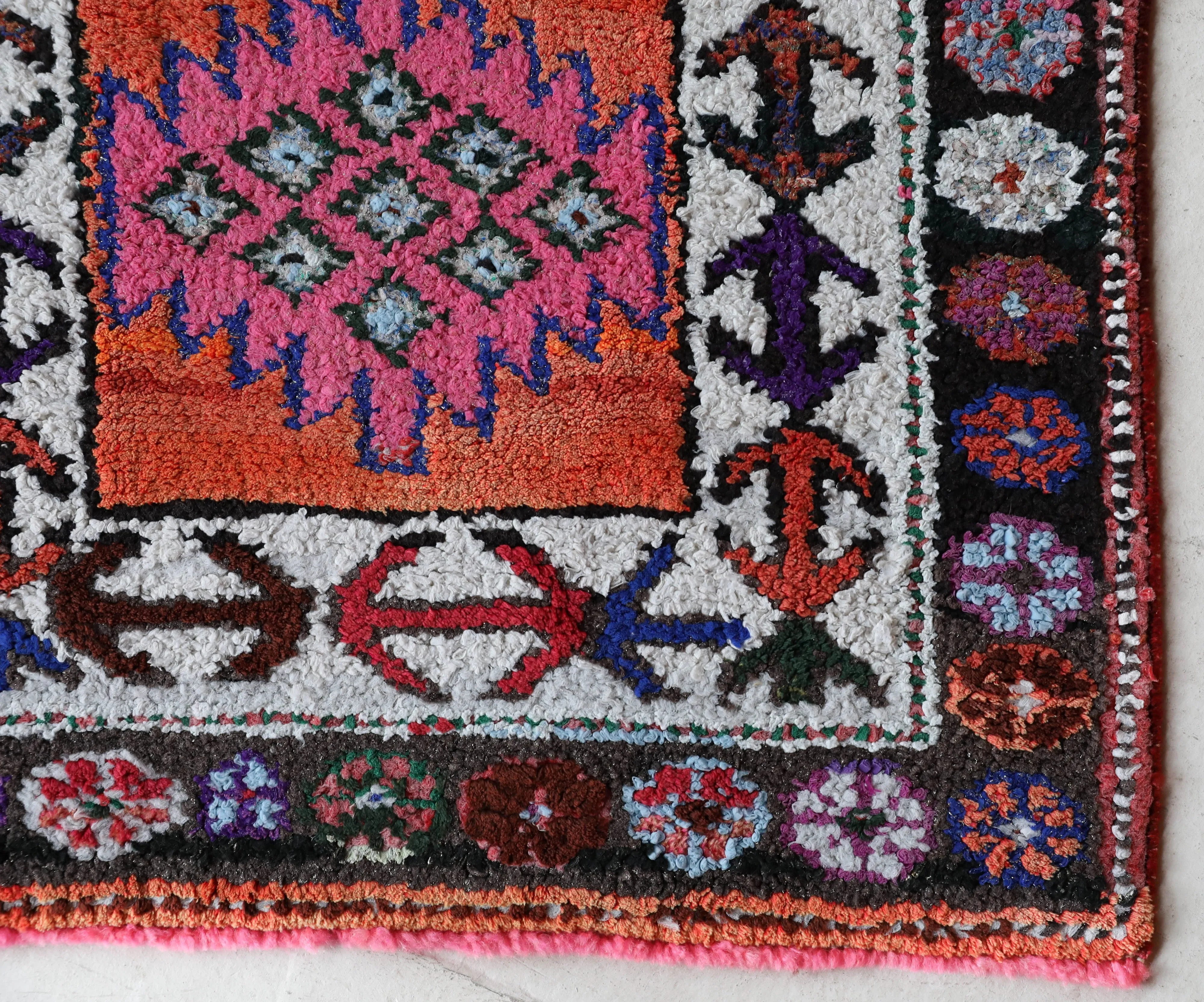 Vintage Kurdish Herki Runner Rug 2'10"x13'3"