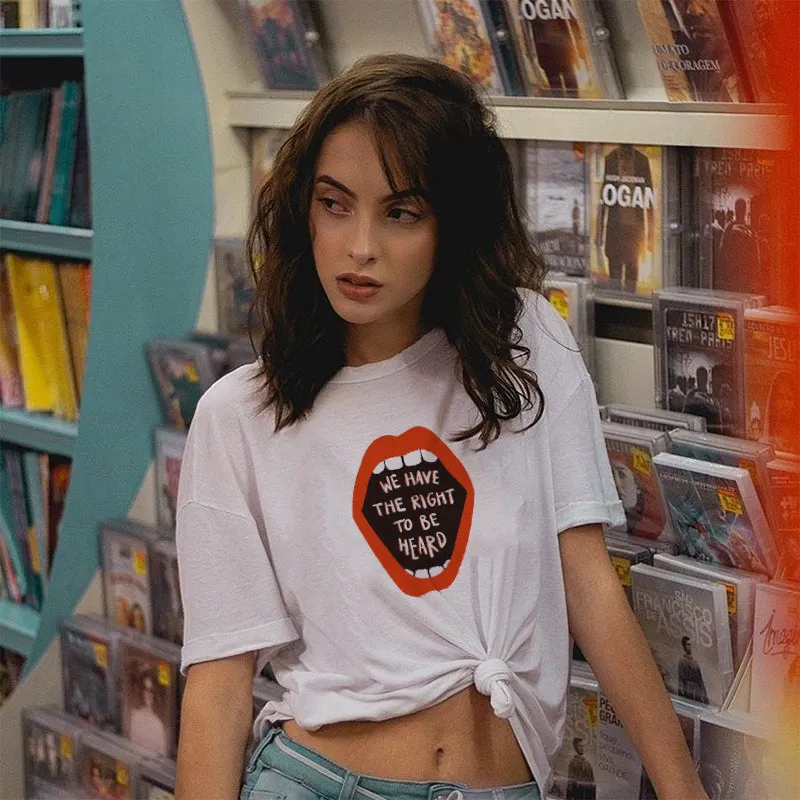 WE HAVE THE RIGHT TO BE HEARD Cotton Tee