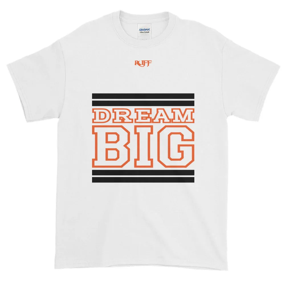 White Black and Orange Short-Sleeve T-Shirt