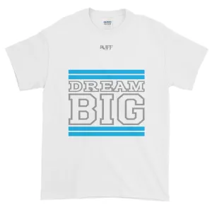 White Carolina Blue and Grey Short-Sleeve T-Shirt
