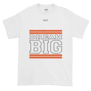 White Orange and Grey Short-Sleeve T-Shirt