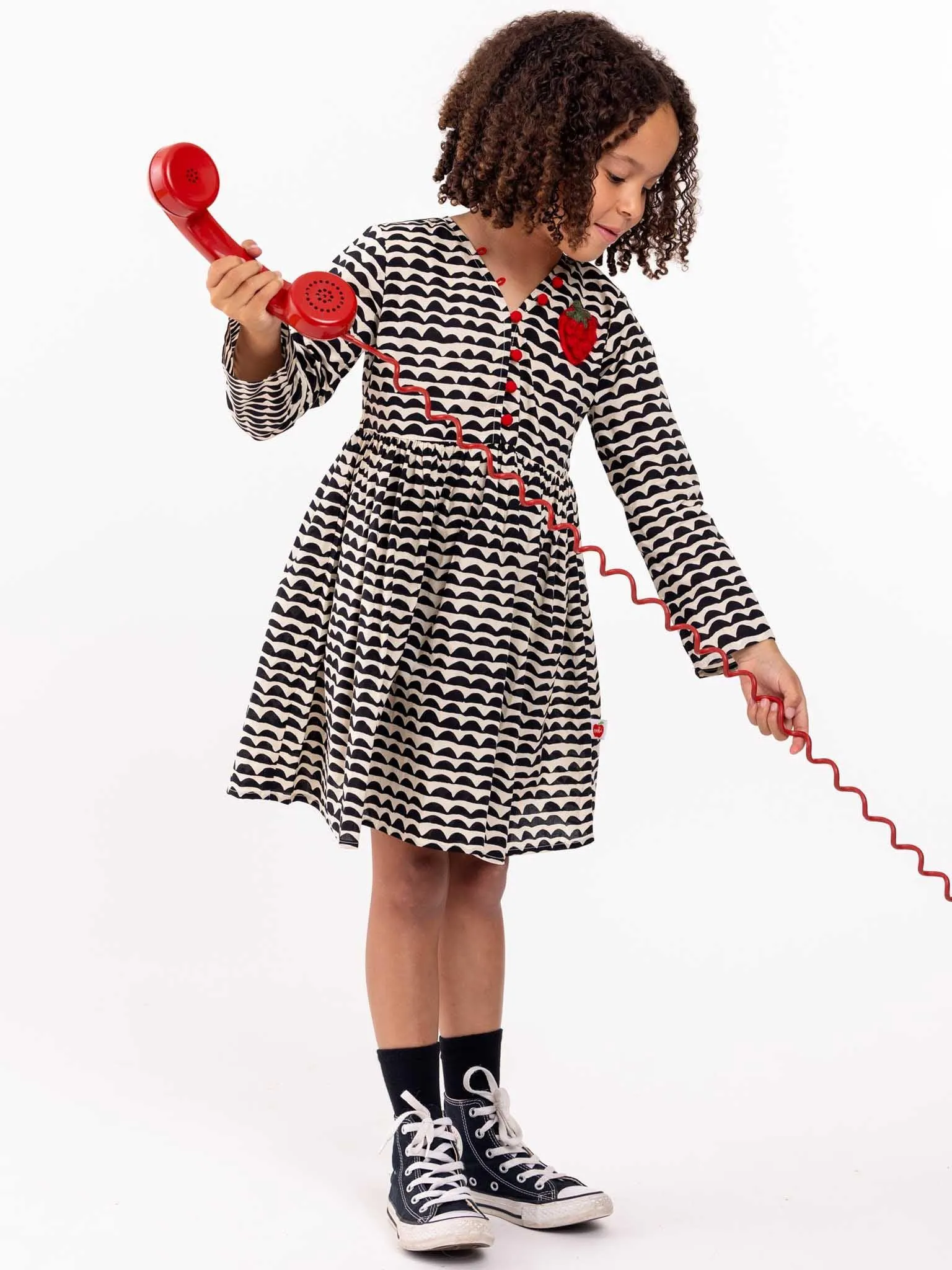 Wiggly Black Adriana Dress