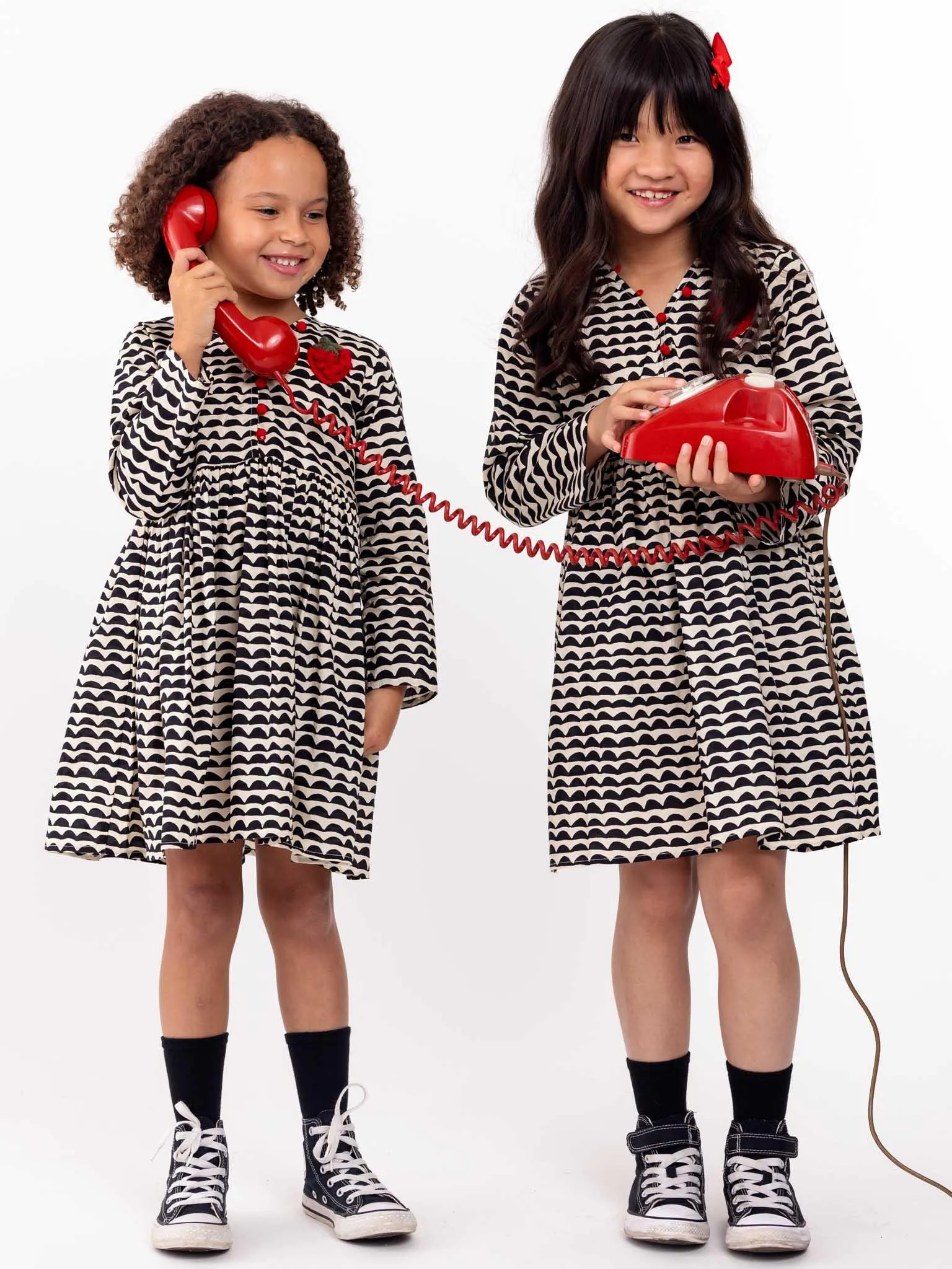 Wiggly Black Adriana Dress