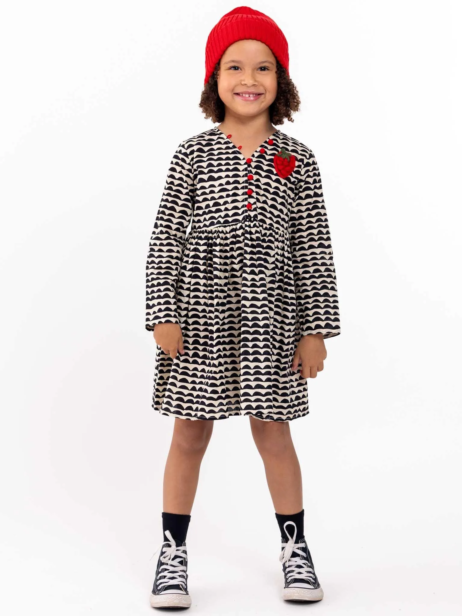 Wiggly Black Adriana Dress