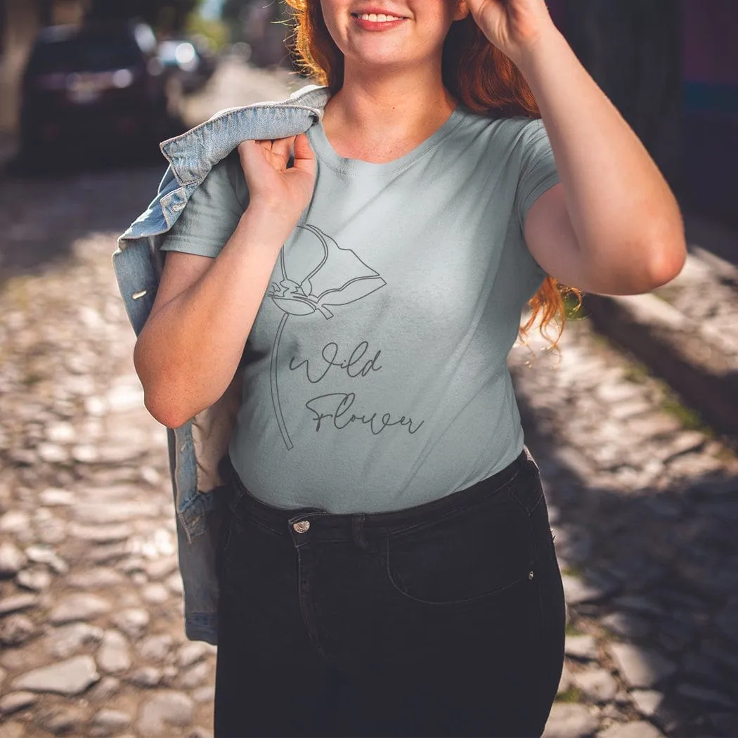Wild Flower Minimalist Graphic T-Shirt - NA119