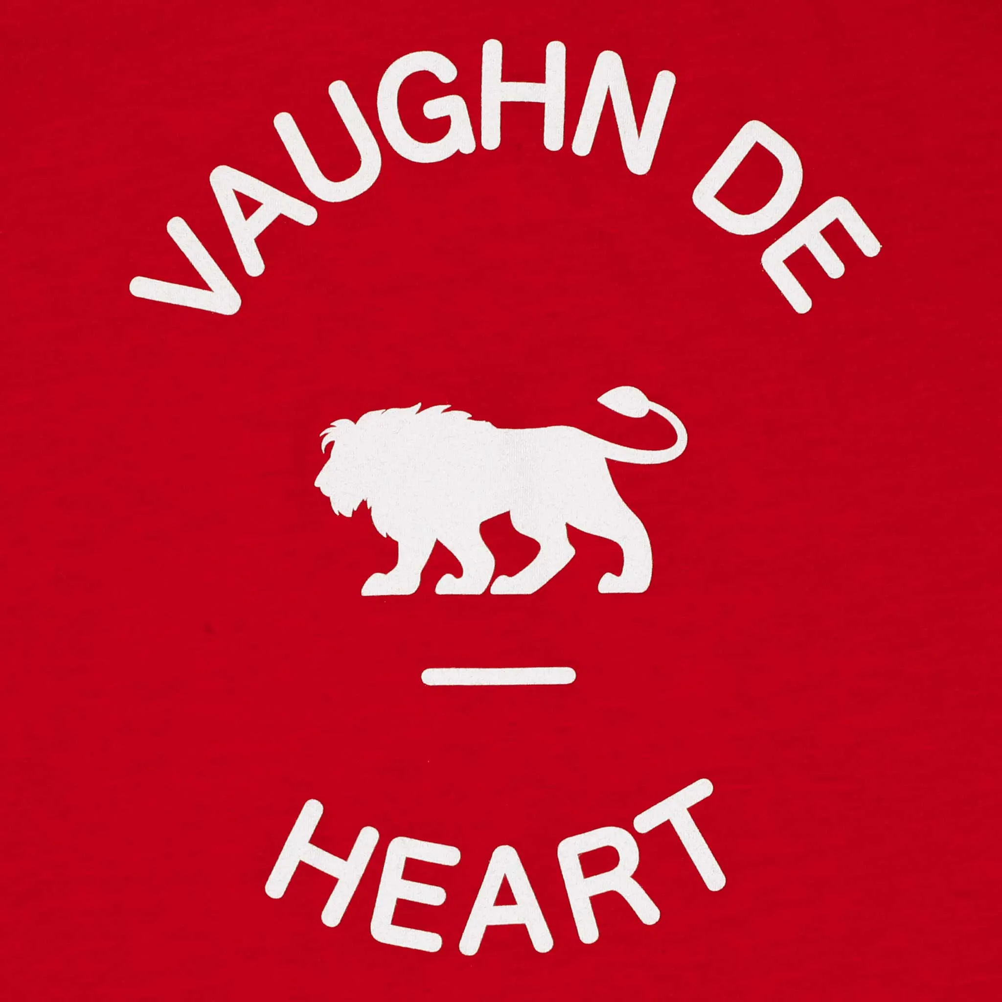 Women's - Circle Lion Red Crew Neck T-Shirt